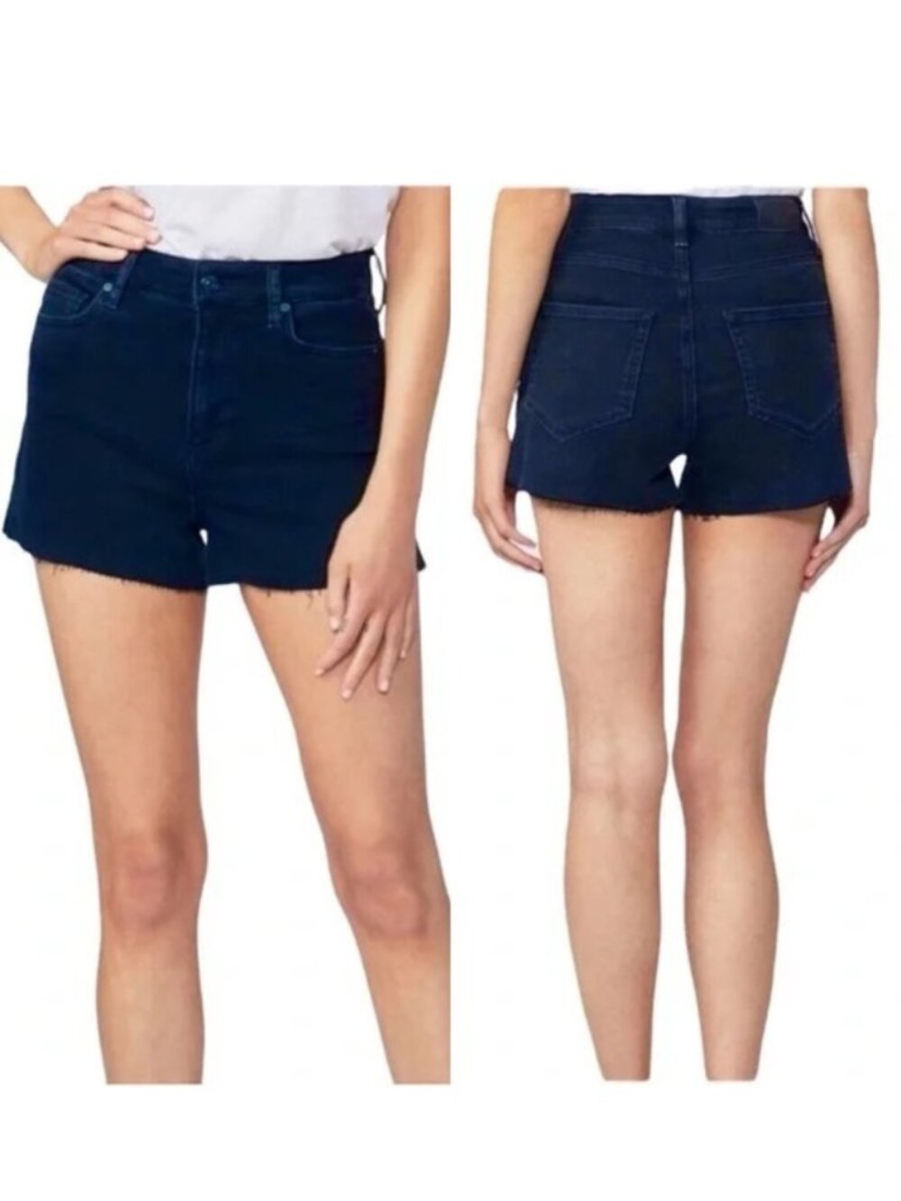 Paige | "Davina" Margot Shorts High Rise Distressed Denim Shorts | Size 30